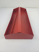 Vintage Metal Tool Bin Insert - Red - 15.5" x 6" x 2.5"