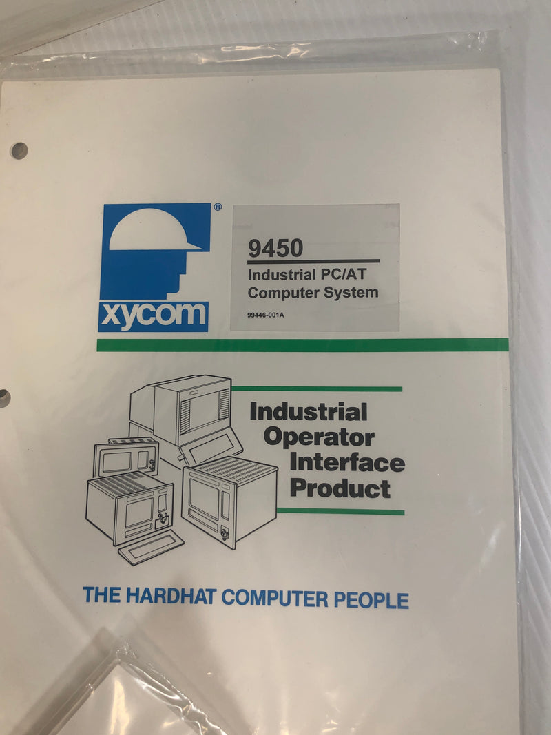 Xycom Binder 9450 Industrial PC/AT Computer Systems AT4SLC+ CPU Manuals