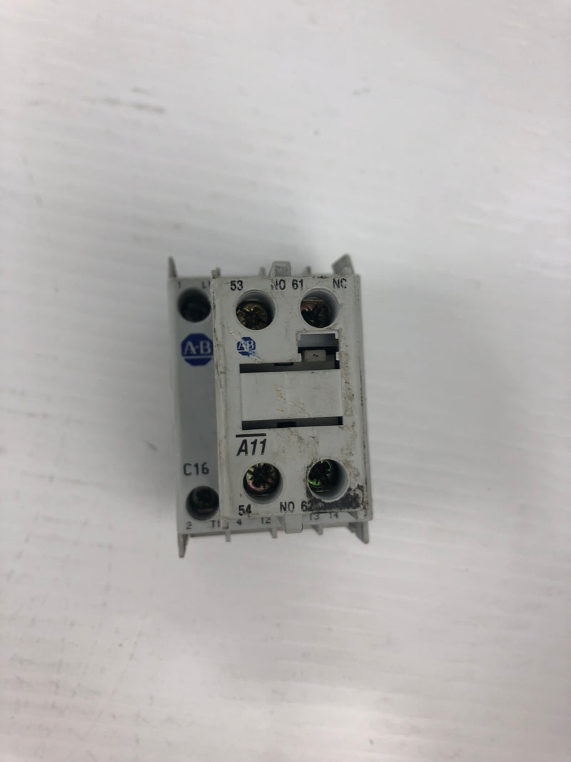 Allen-Bradley 100-C16*10 Contactor with 100-F Auxiliary Block