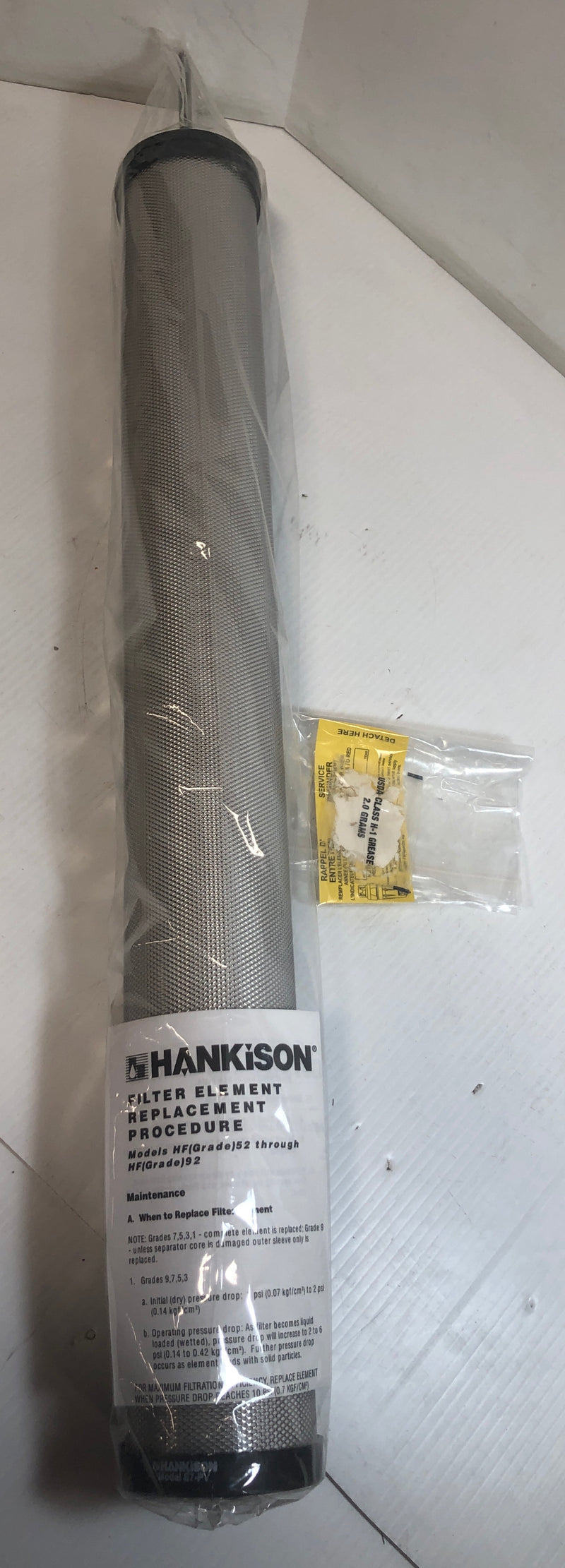 Hankison Filter Element Model E7-PV