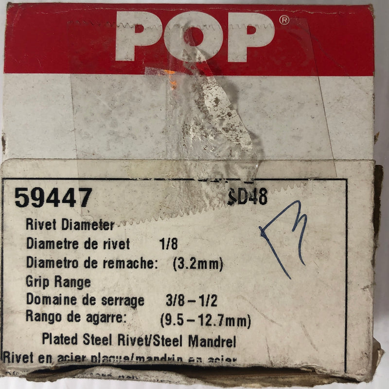 Pop Blind Rivets 59447 Box of 80