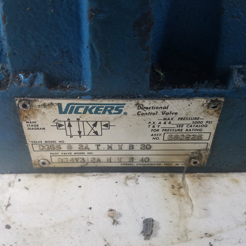 Vickers DG5S 8 2A T M W B 20 Directional Control Valve