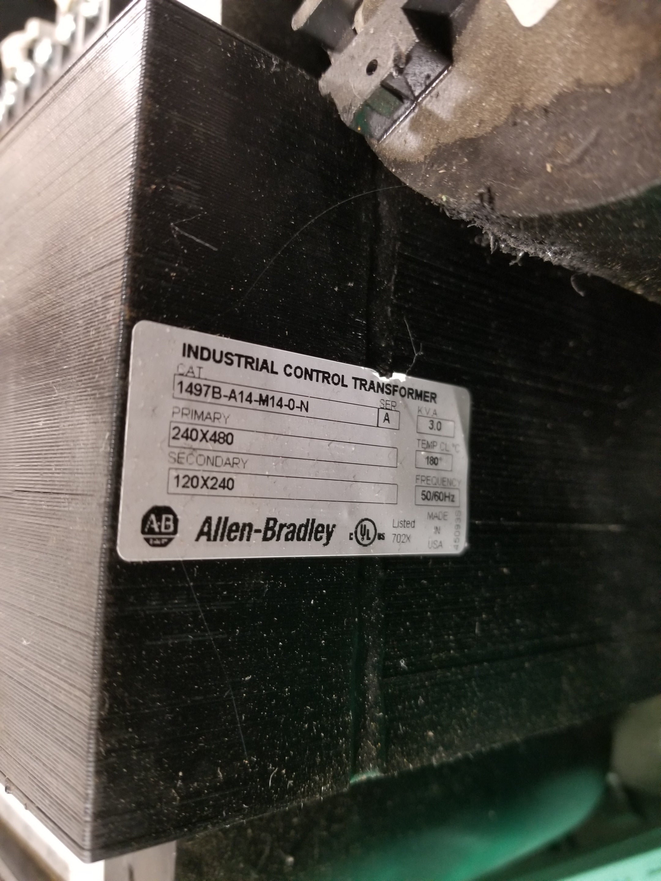 Allen-Bradley 1497B-A14-M14-0-N Transformer 240X480 3kVA