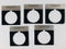 Legend Plate Square Black "TRANSFER" (Lot of 5)