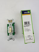 Leviton 3032-2I Ivory D.P Toggle SW Grounding Switch 30A-120/277V AC/CA