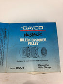 Dayco 89001 No Clack Idler/Tensioner Pulley 90mm Flat with Flange