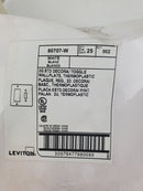 Leviton White 2G STD Decora/Toggle Wallplate Thermoplastic 80707-W (Box of 25)