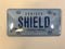 Cruiser License Plate "Bubble Shield" Blue 74400
