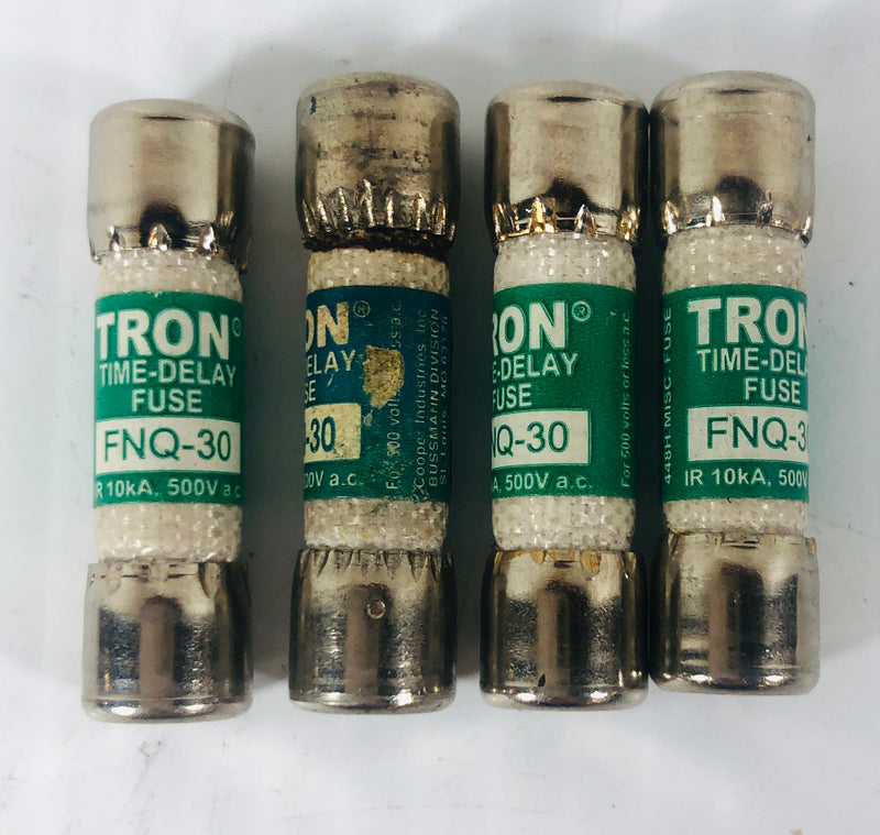 Tron Time Delay Fuse FNQ-30 (Lot of 4)