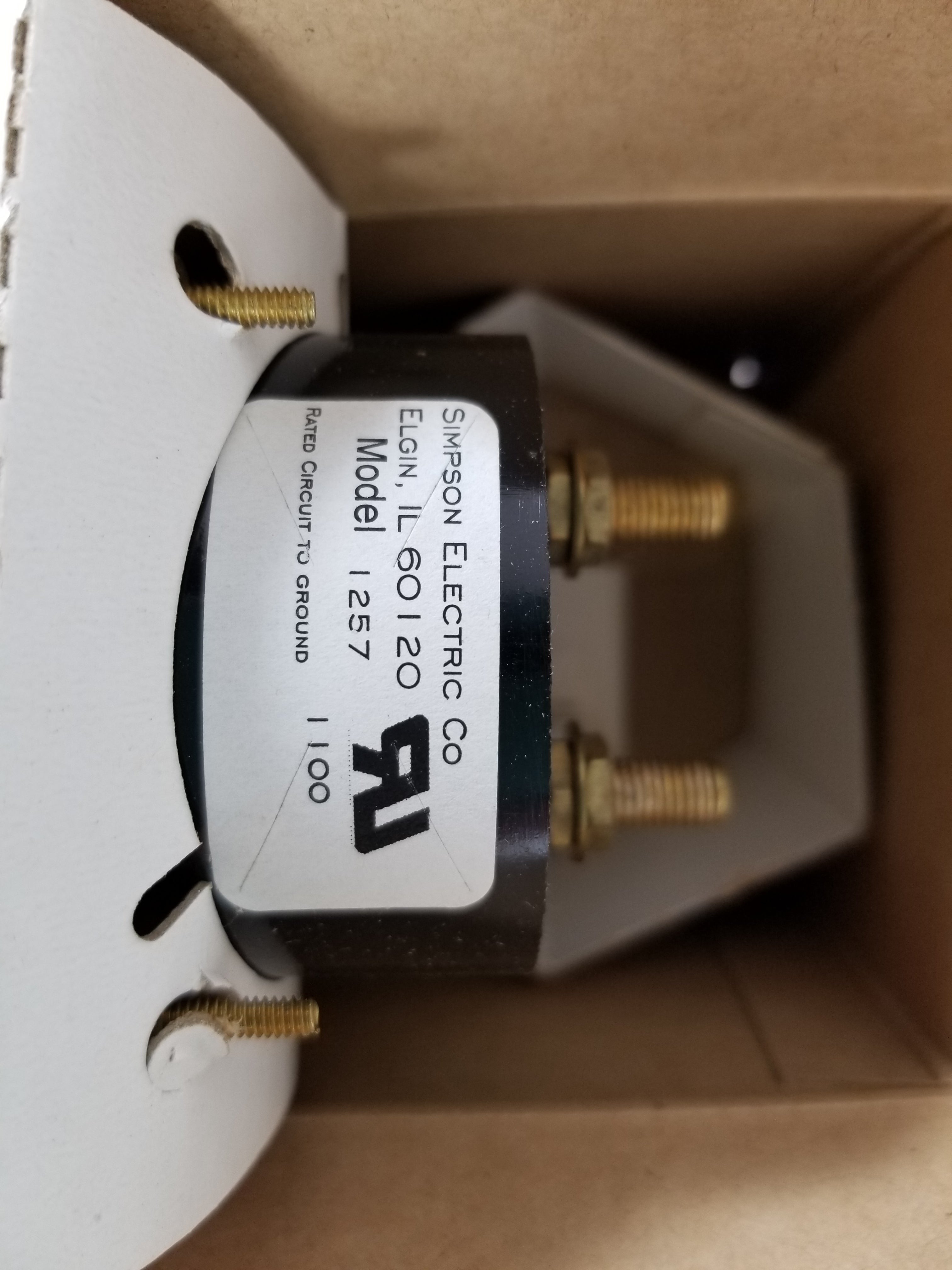 Simpson Gauge 0-15 ACA Amp Meter 02599 / 1257
