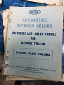 Dupont Paint Refinish Colors Fleet Aircraft Aviation Vintage Catalogs Formulas