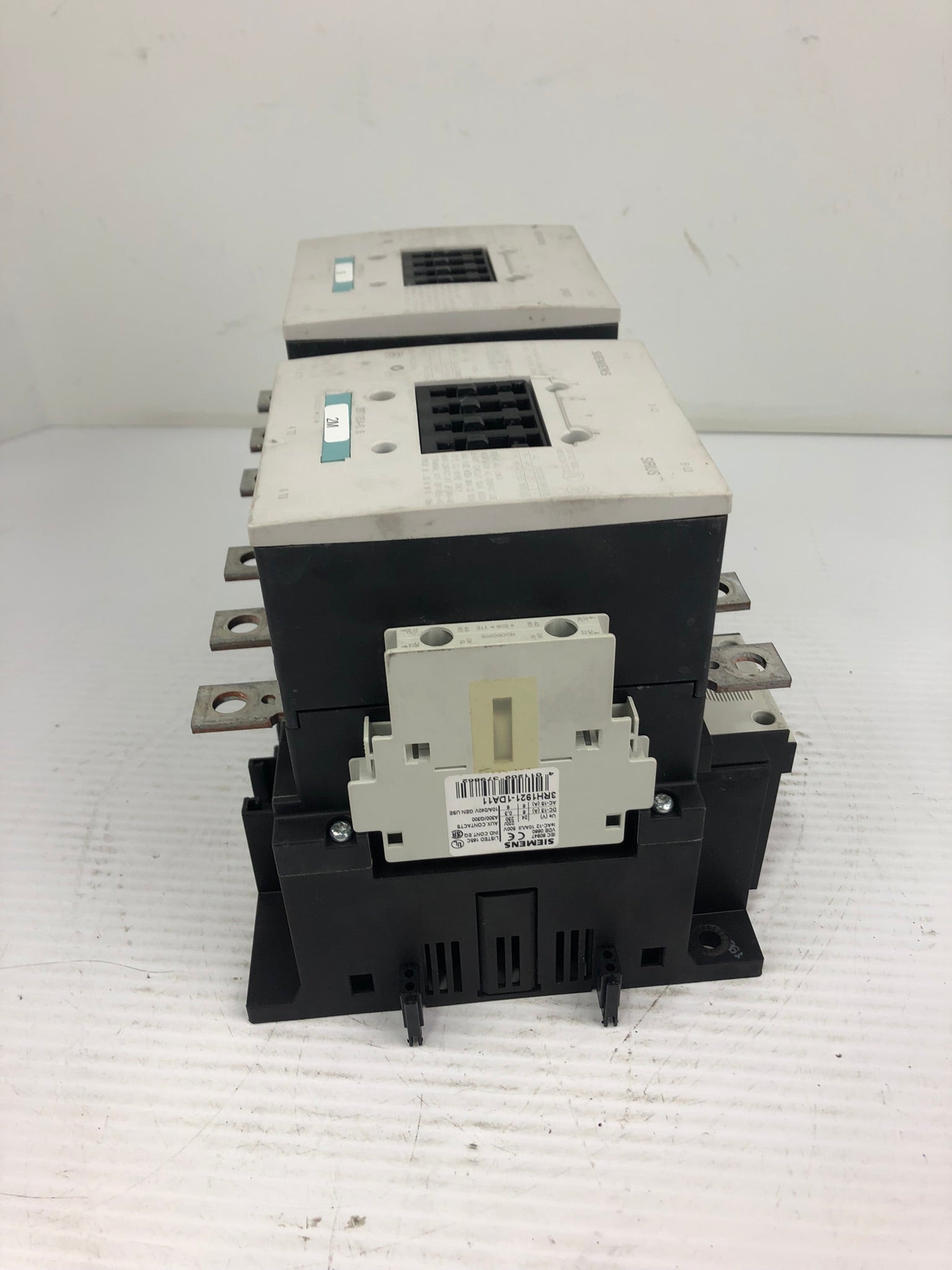 Siemens 3RT1054-6...6 Motor Starter / Contactors - Lot of 2 Connected Together