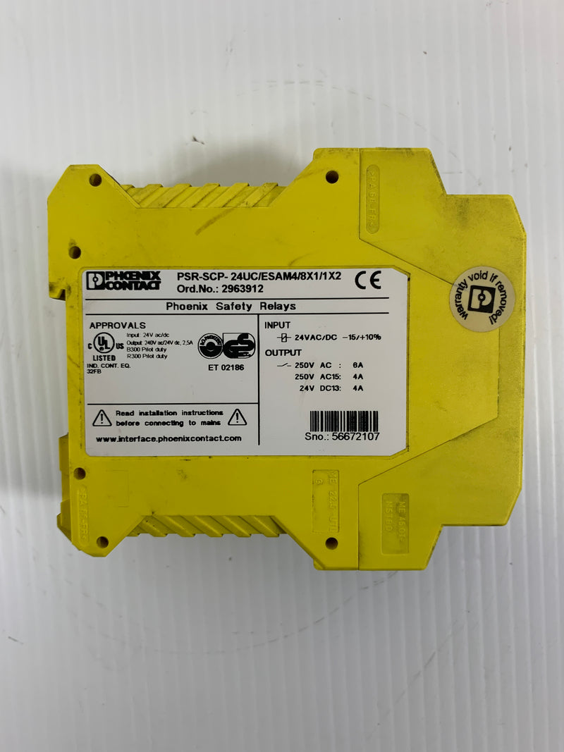 Phoenix Contact Safety Relay PSR-SCP-24UC/ESAM4/8X1/X2