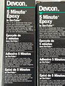 Devcon 5 Minute Epoxy 14250 25ml Lot of 2 out of date