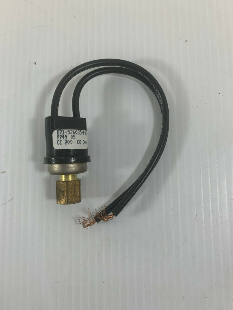 Kysor 071-526035-F01 Low Pressure Switch (Euclid Air E-807336)