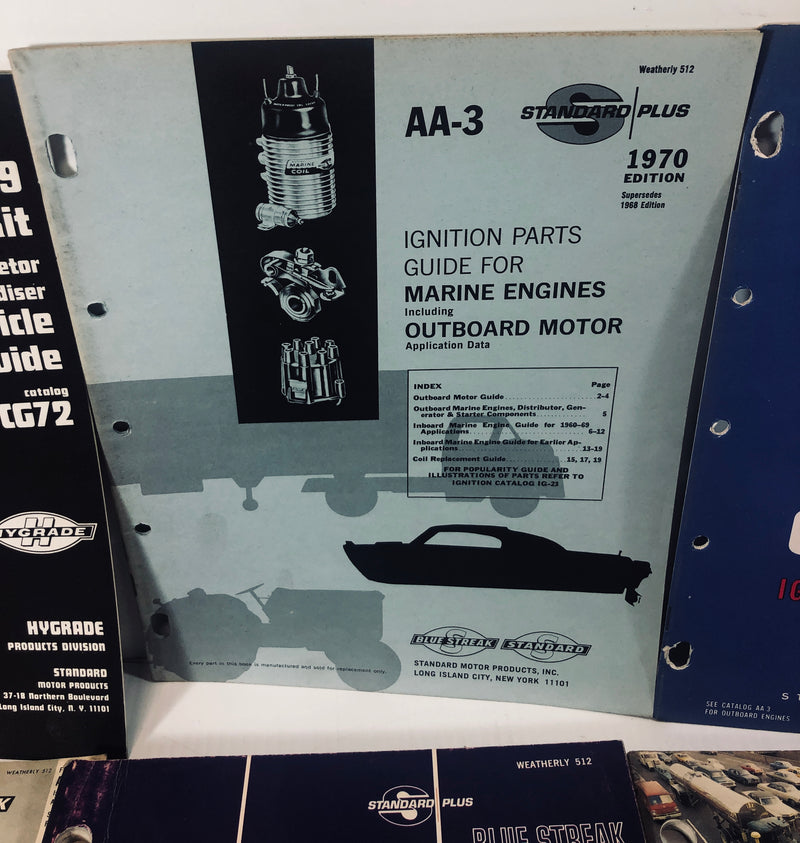 Standard Plus Motor Products Blue Streak Marine Small Engine Older Car Manuals