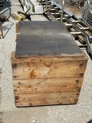 Wooden Crate Box Chest Trunk with Hinged Lockable Lid