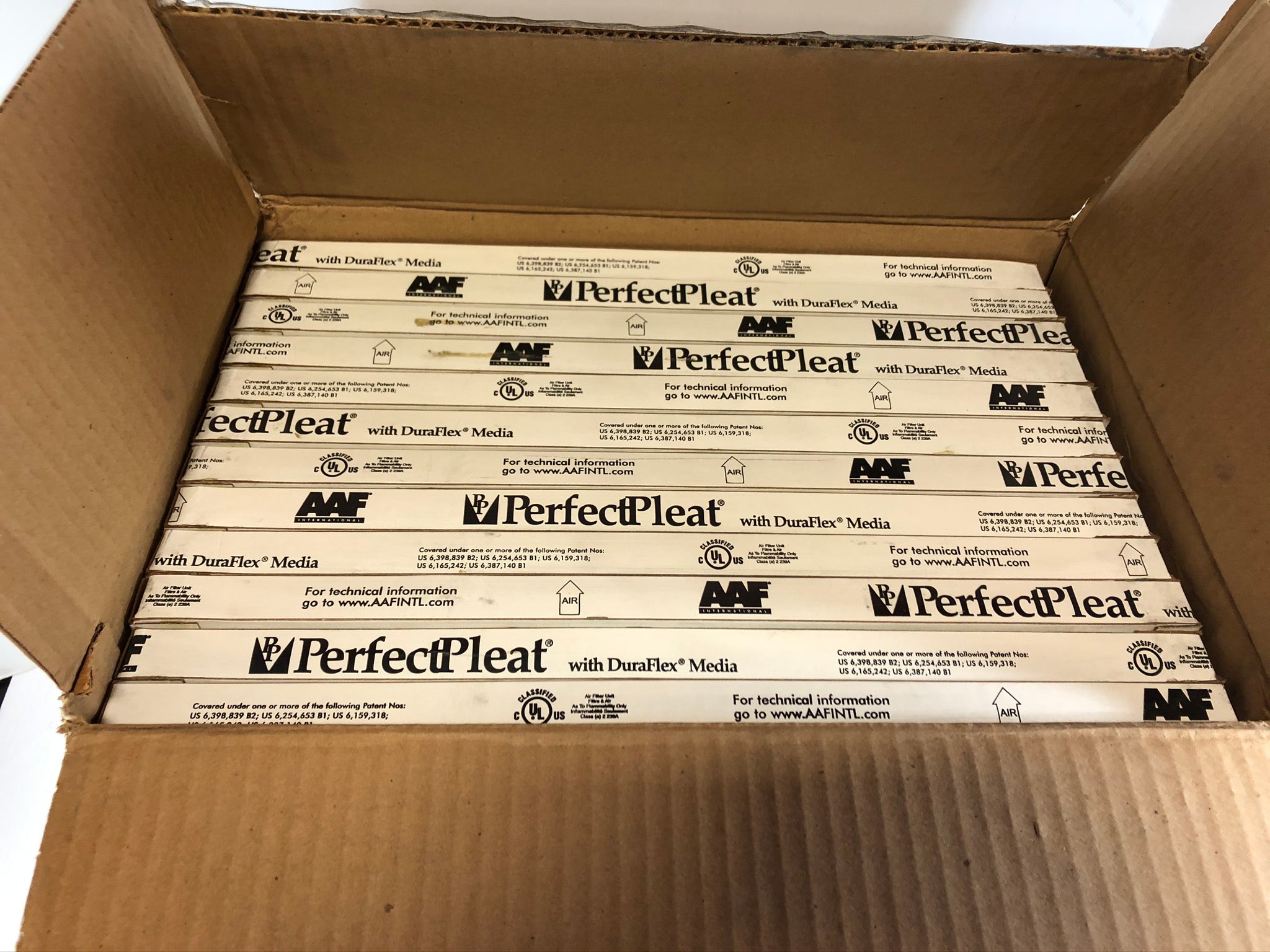 AAF International 173-448-011 PerfectPleat HC M8 16x16x1" Box of 12 Filters