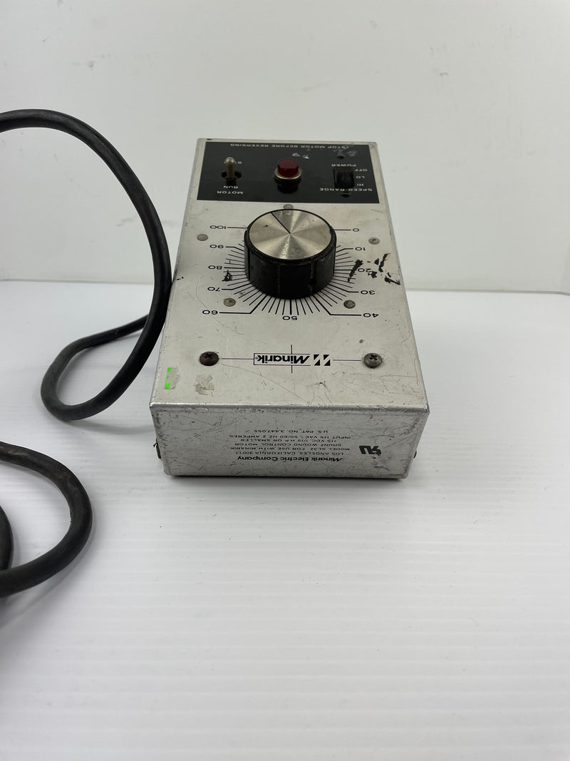 Minarik SL32 Speed Control 115V 1/15HP 2A for use with Shunt Wound Control Motor
