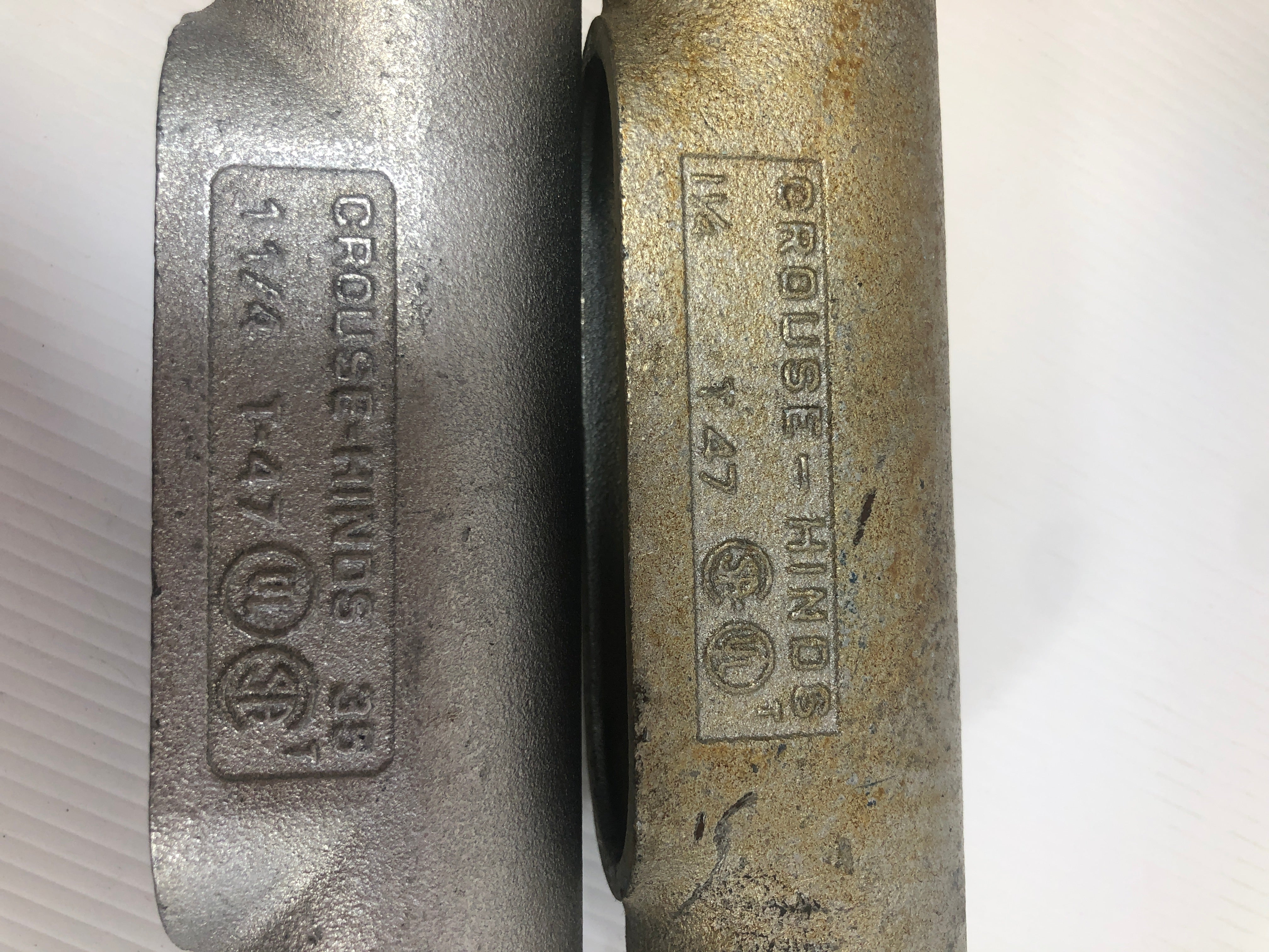 Crouse-Hinds 1-1/4" Conduit Body T47 Lot of 2