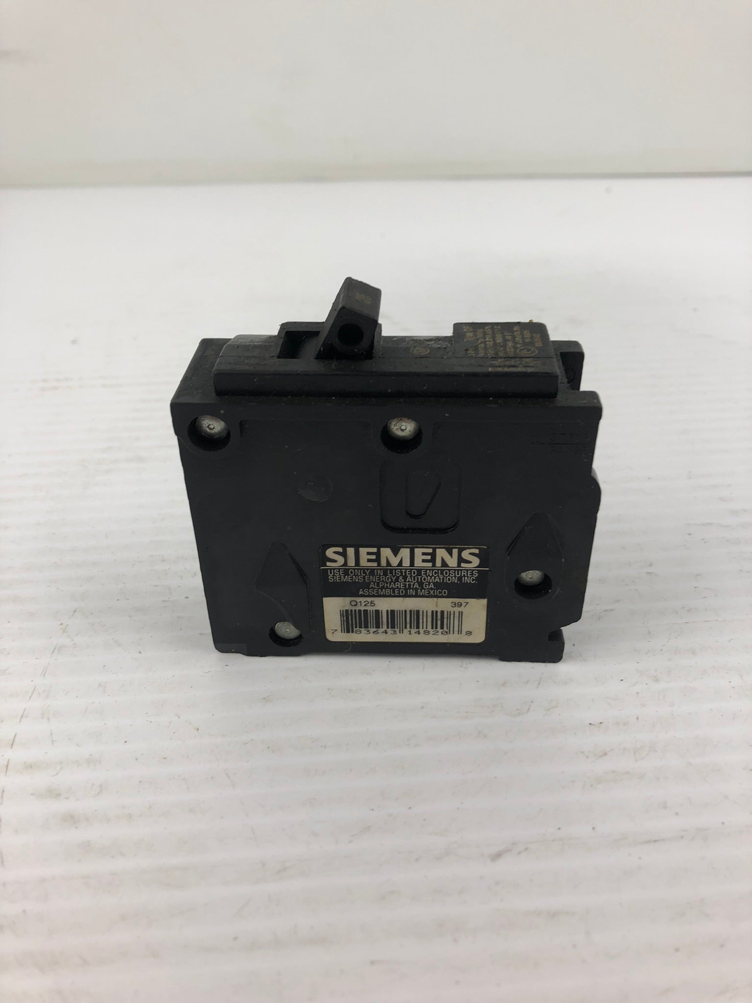 Siemens Q125 Circuit Breaker Single Pole 25