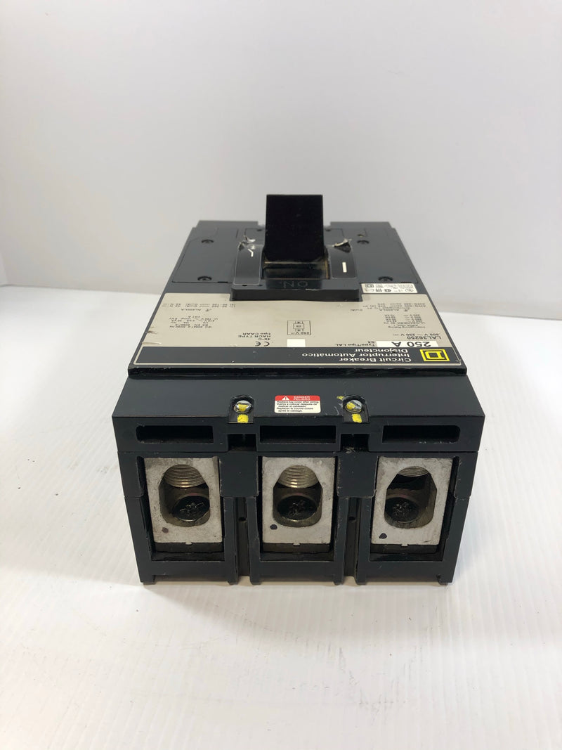 Square D LAL36250 Circuit Breaker with Lug Covers 250 Amp 3 Pole Series 4