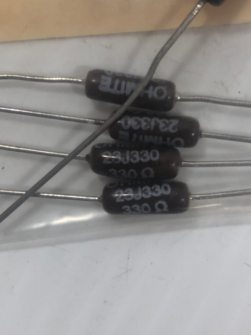 Ohmite Resistor 3W 23J330 330Ω - Lot of 5