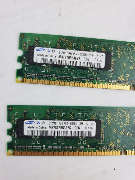 Samsung M378T6553EZS-CE6 RAM Memory (Lot of 2)