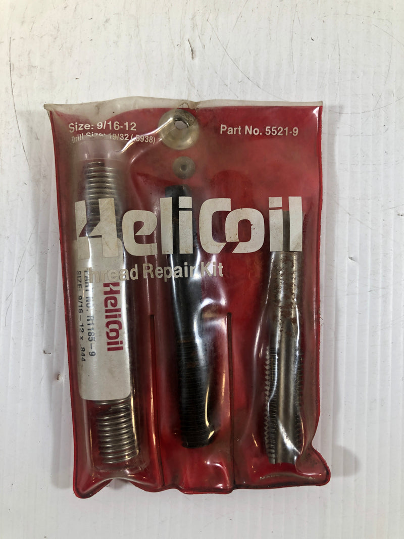 HeliCoil Thread Repair Kit Size 9/16-12 Part Number 5521-9