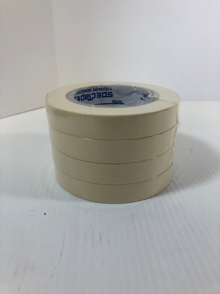 Masking tape spectape pressure sensitive 1/2 inch wide , 3 inch
