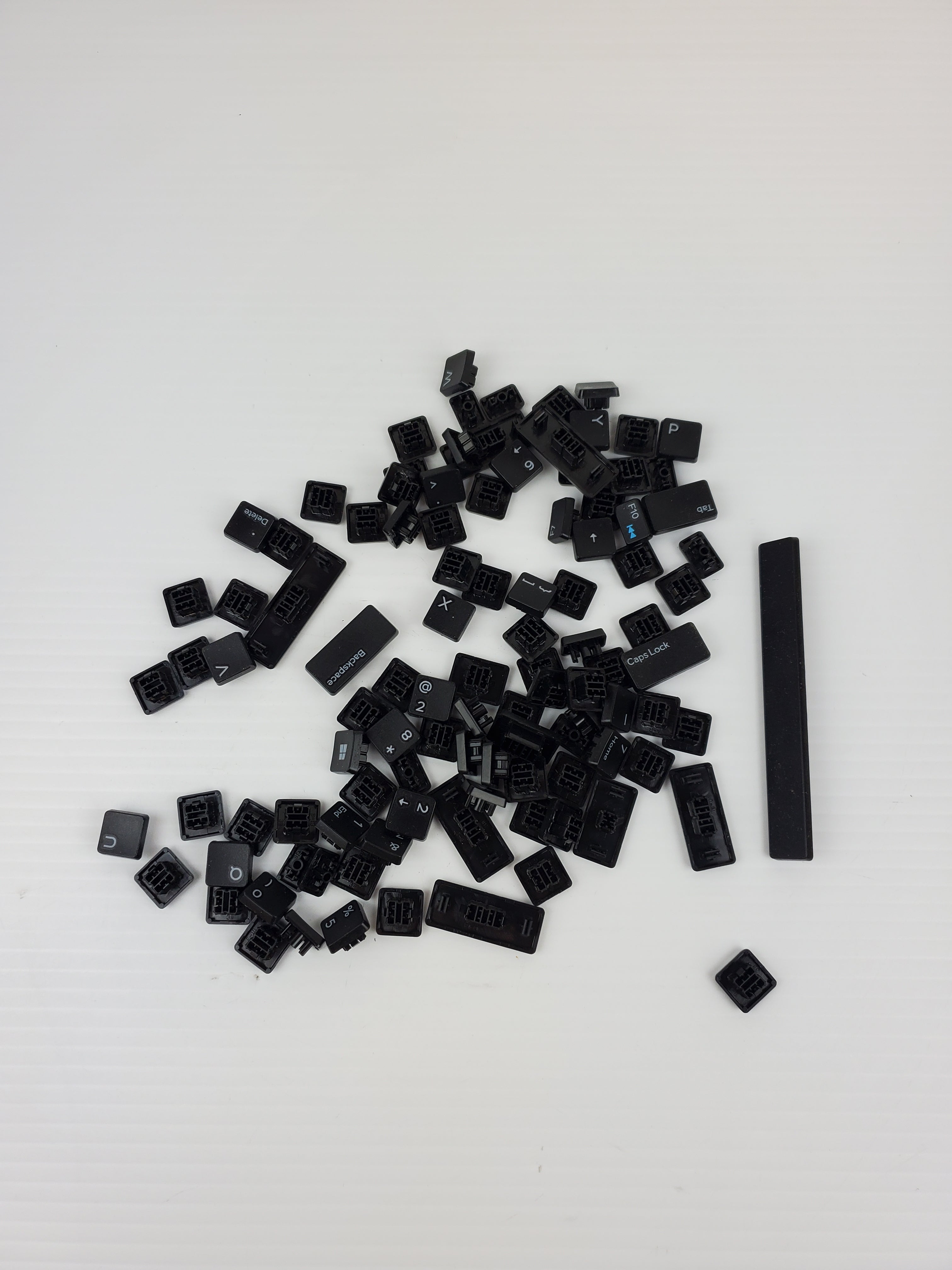 Keyboard Key Caps - Flat Black Key Caps - Full Set of Key Caps - Crafts - Art