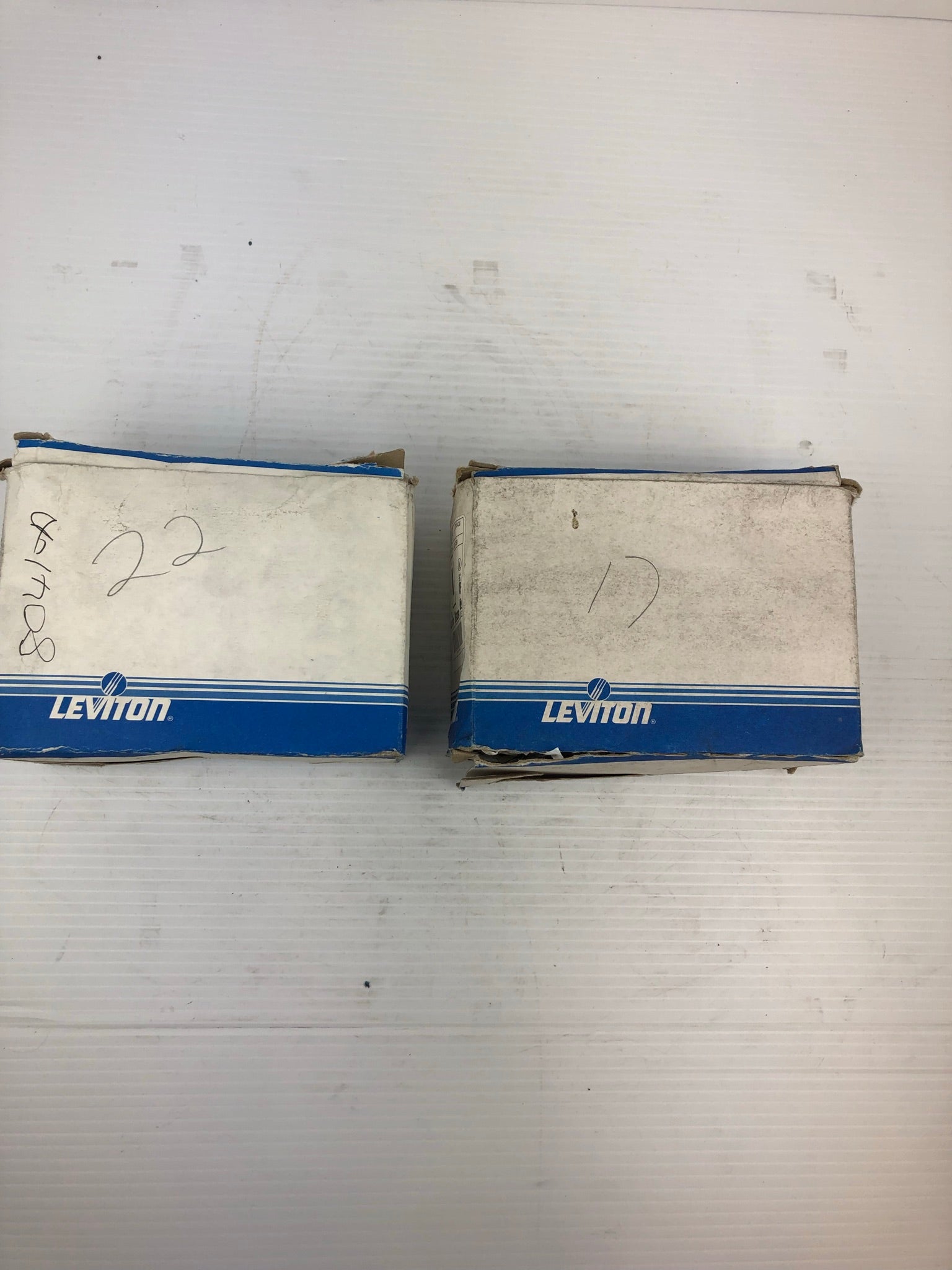 Leviton 80401-A Almond Decor Wall Plates Flush GFI-GFCI Lot of 2