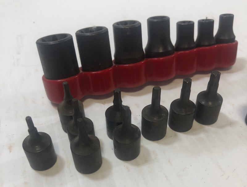 Torx Socket Set E6 to E16 T45 T55 T9 T10 T15 T20 T25 T27