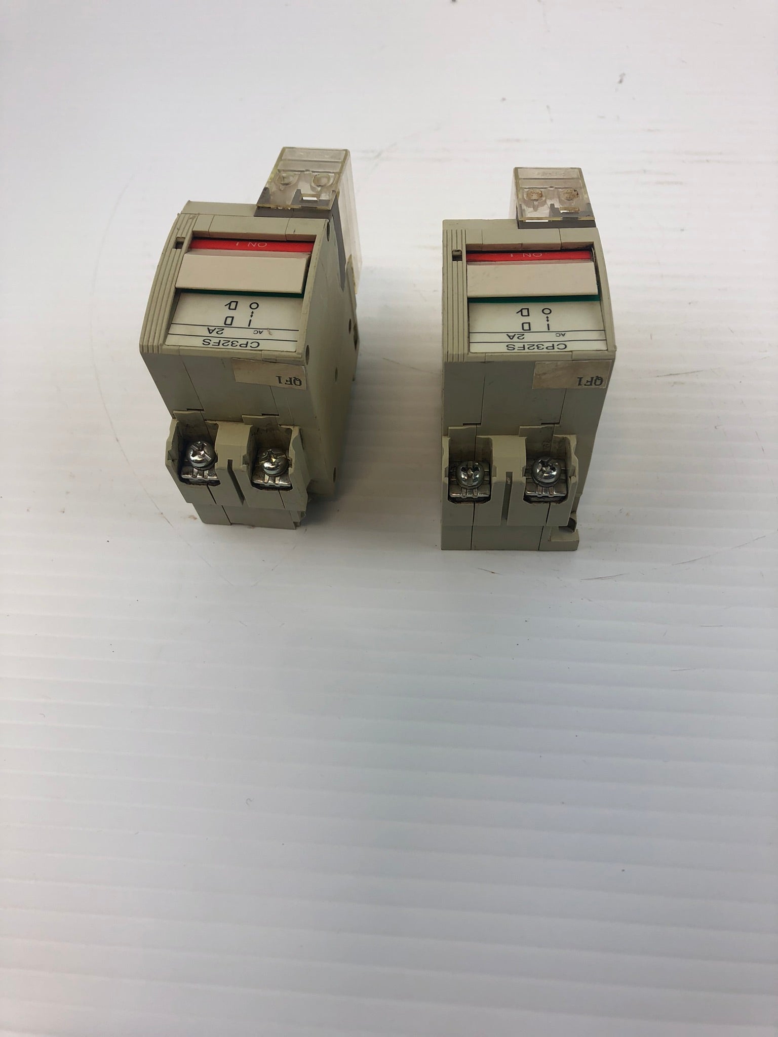 Fuji Electric CP32FS/2K Circuit Protector 2 Pole 2 Amp CP32F-S002 - Lot of 2