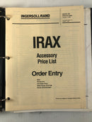 Ingersoll-Rand Automotive Power Tools IRAX Parts Manual Binder