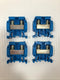 Allen-Bradley 1492-HM3 Terminal Block 600V - Lot of 4 Blue