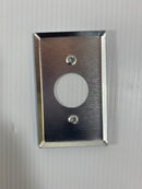 Lot of 10 Stainless Single Dimmer Receptacle Outlet Cover