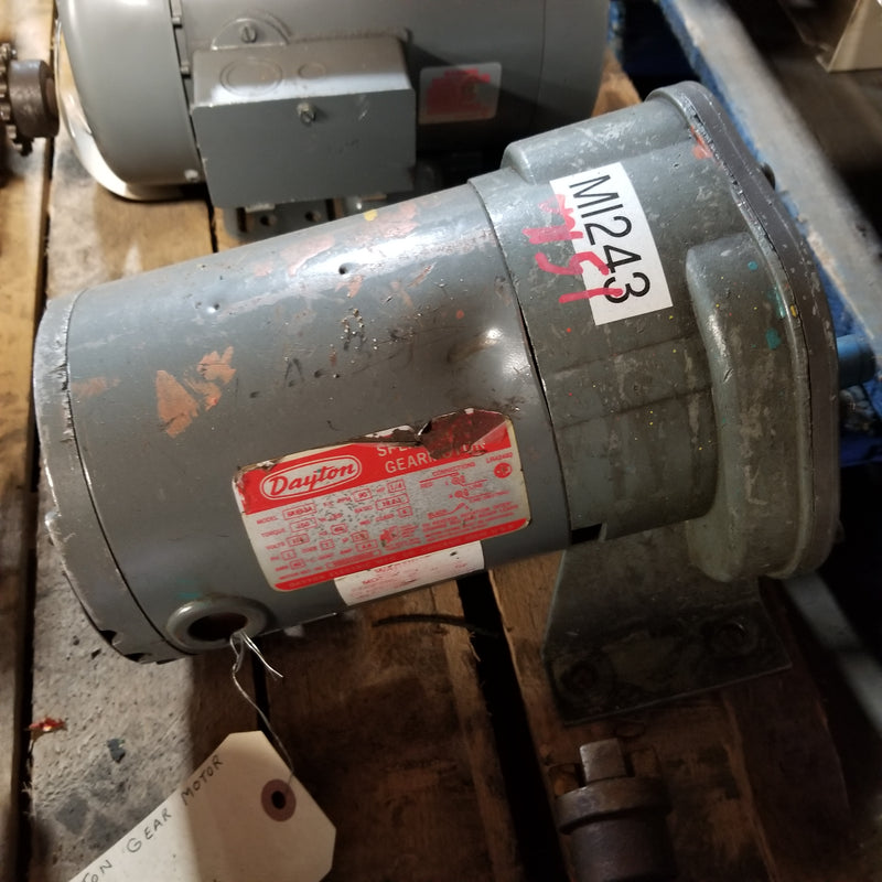 Dayton 6K993A 1-Phase 1/4HP Gearmotor