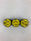 Legrand Pass & Seymour L6-15 Turnlok Plug 15A 250V Lot of 3