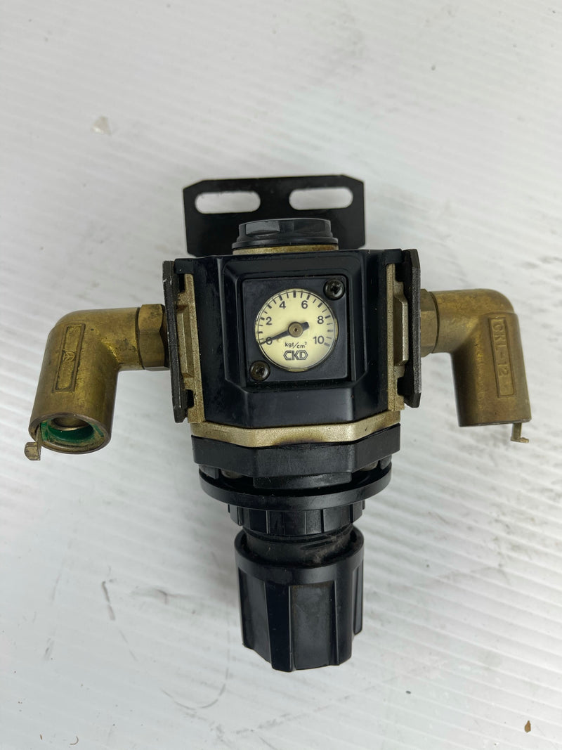 CKD Valve Regulator R3000 Range .5 - 8.5 Max 9.9 Option 10 Serial O J