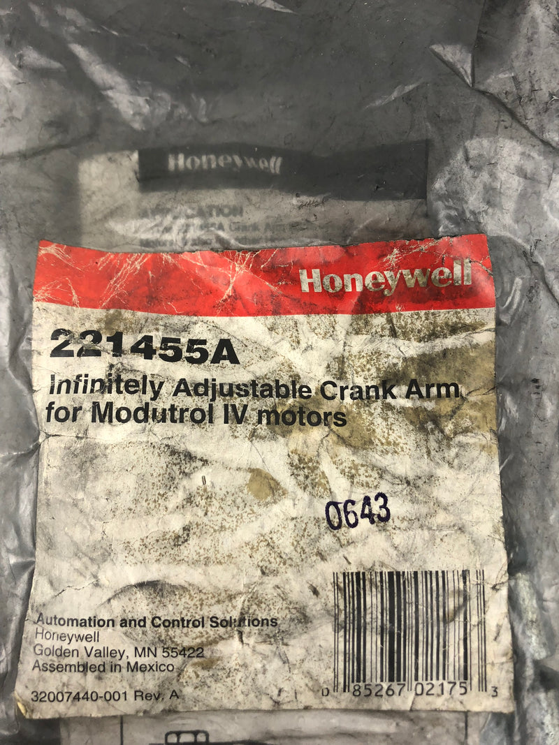 Honeywell 221455A Infinitely Adjustable Crank Arm - Lot of 2