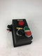 Allen Bradley Switch Control Box - Overload - Normal Bypass - Start Stop Button