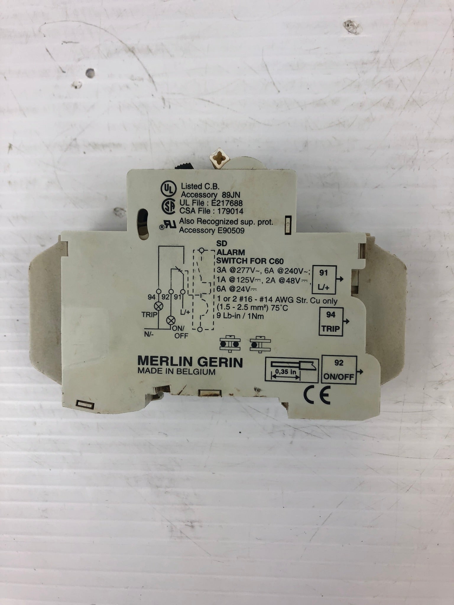 Merlin Gerin C3A 1-Pole Circuit Breaker 240V~60V 60104