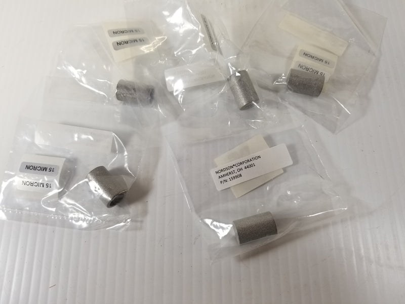 Nordson 159908 15 Micron Stainless Steel Filter Element (Lot of 5)