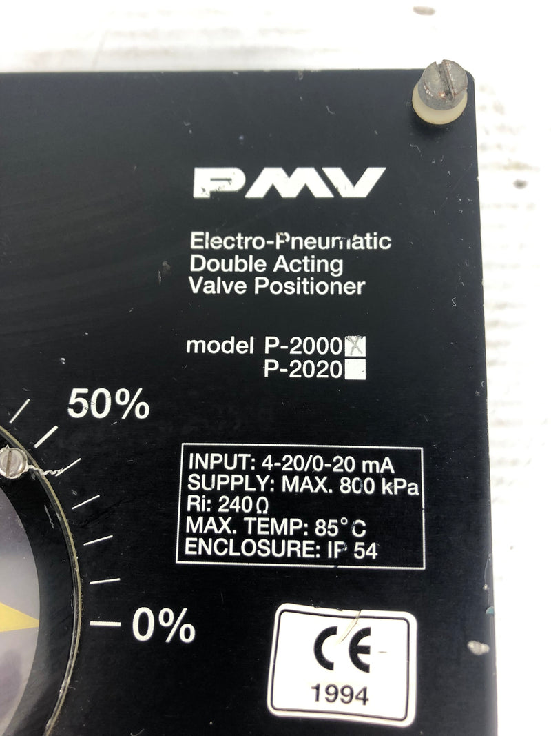 PMV P-2000 Electro Pnuematic Double Acting Valve Positioner