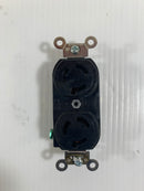 Leviton Duplex Locking Receptacle 4550 Black Industrial Lot of 2