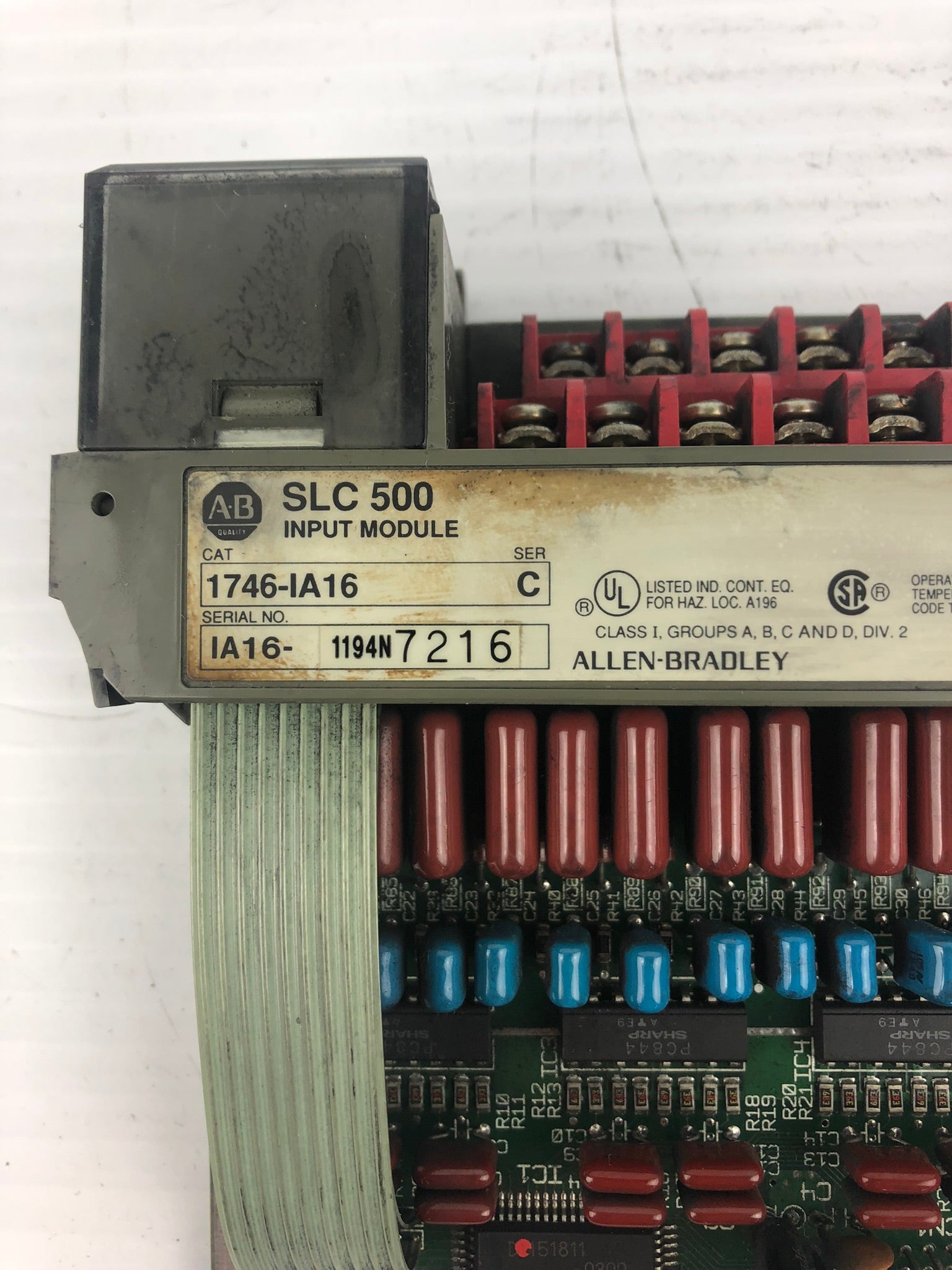 Allen-Bradley 1746-IA16 Input Module Series C SLC 500 (No Cover)