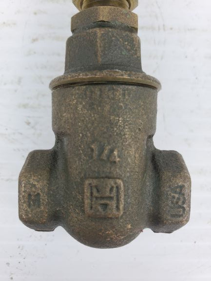 Hammond IB645 Brass Gate Valve 1/4"