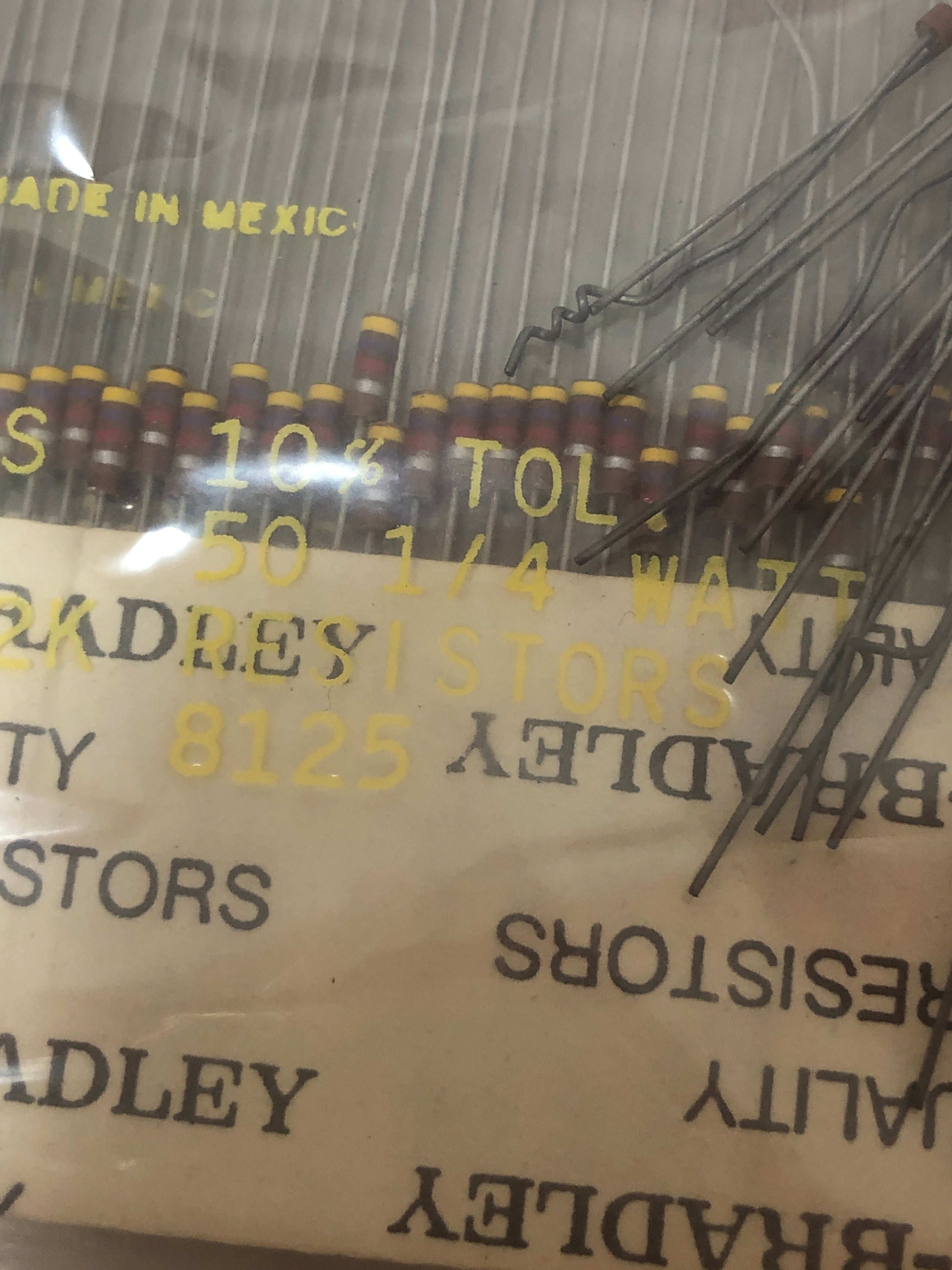 Allen-Bradley Resistor 4700 OHMS 10% Tol CB 4721 1/4 Watt RCO7GF472K -Lot of 550
