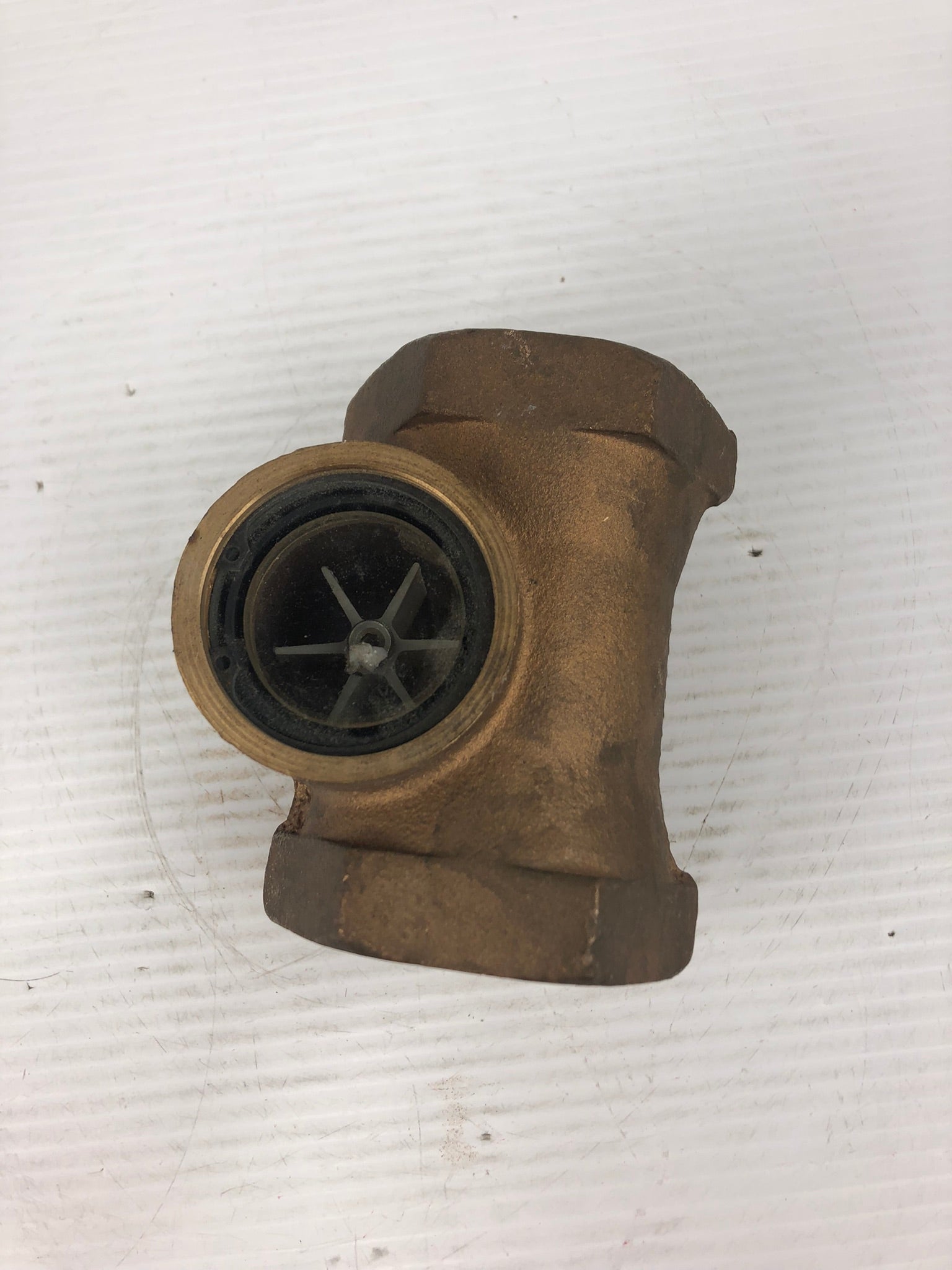 Dixon 2" Bronze Double Window Sight Flow Indicator with Propeller